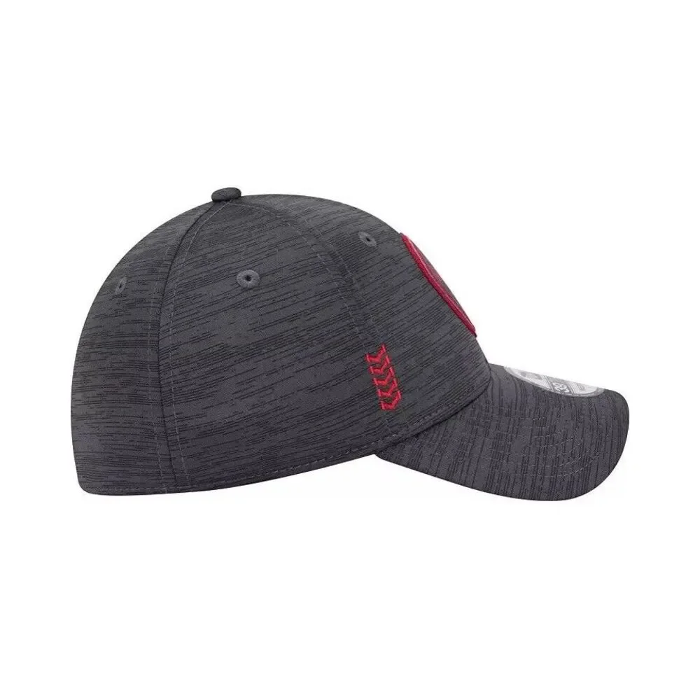 New Era Washington Nationals Clubhouse Gray Red 39Thirty Stretch Fit Hat Cap NEW
